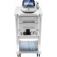 thumbnail image 1 of Mobile Trolley Cart with 2 Drawers Tool Tray Universal Wheels, Professional Utility Cart Ultrasound Imaging Scanner Beauty Storage Rolling Cart for Home Hospital Office Clinic (Grey), 1 of 9