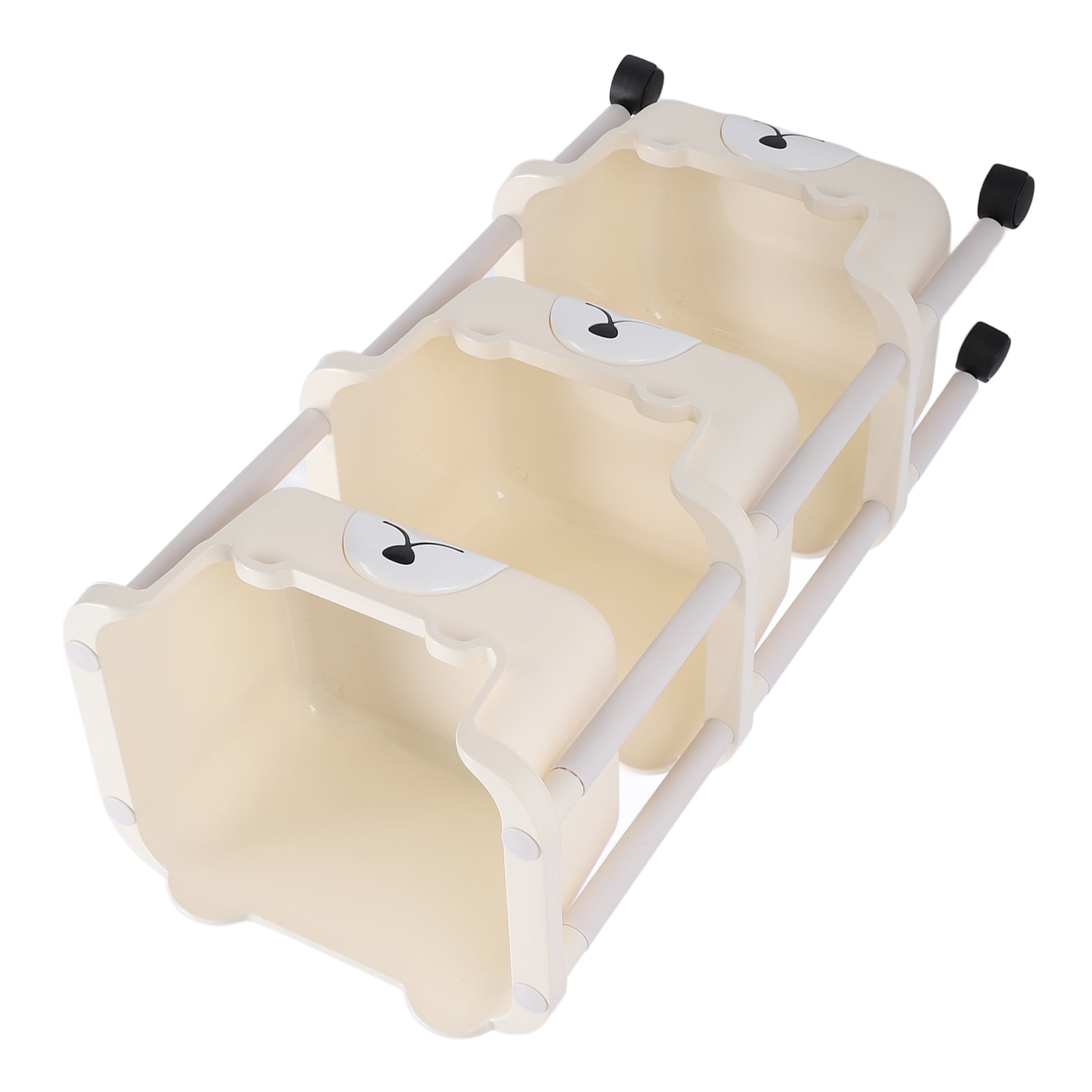 Mobile Utility Cart With Caster Wheels, Rolling Cart Detachable Utility