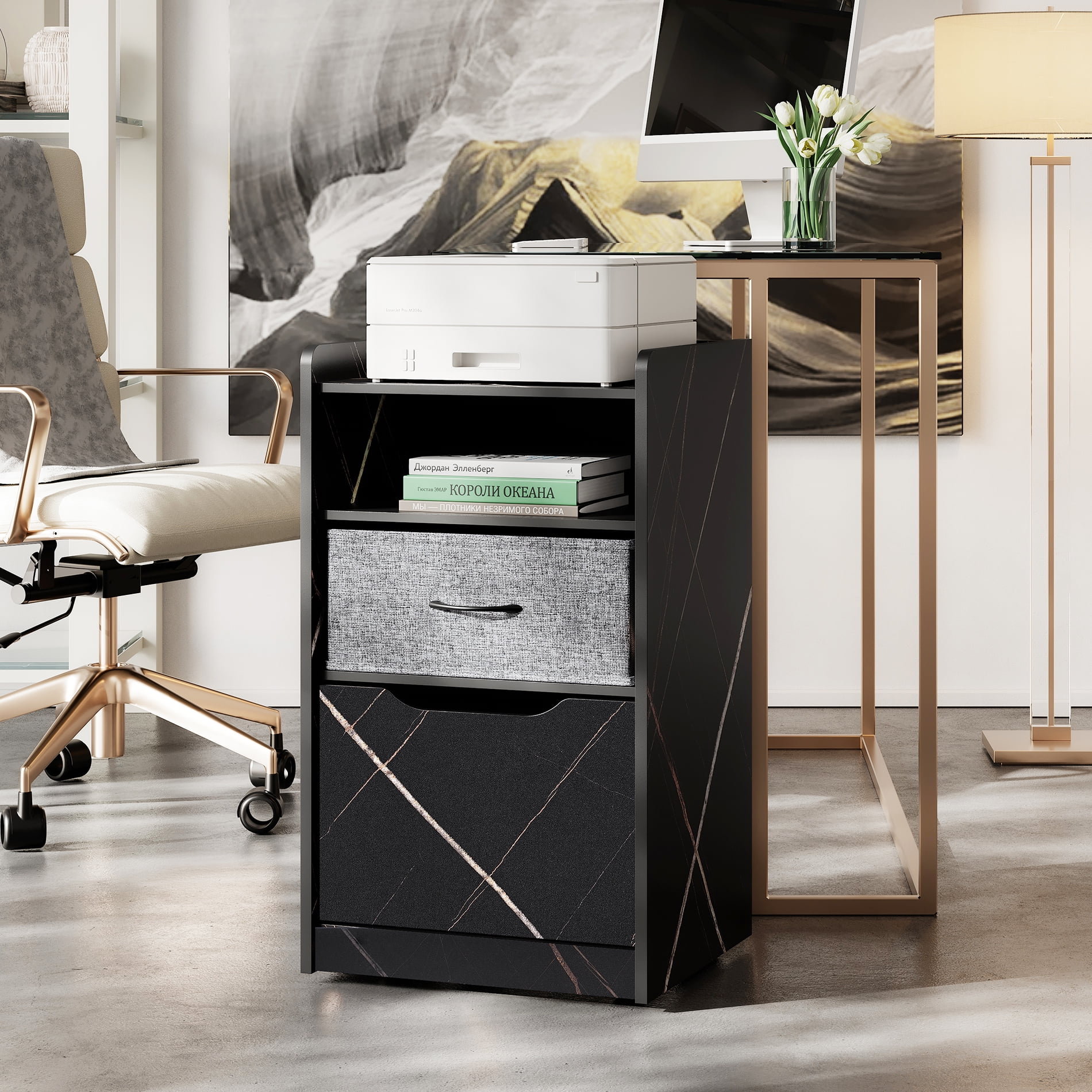 Mobile vertical filing on sale cabinet