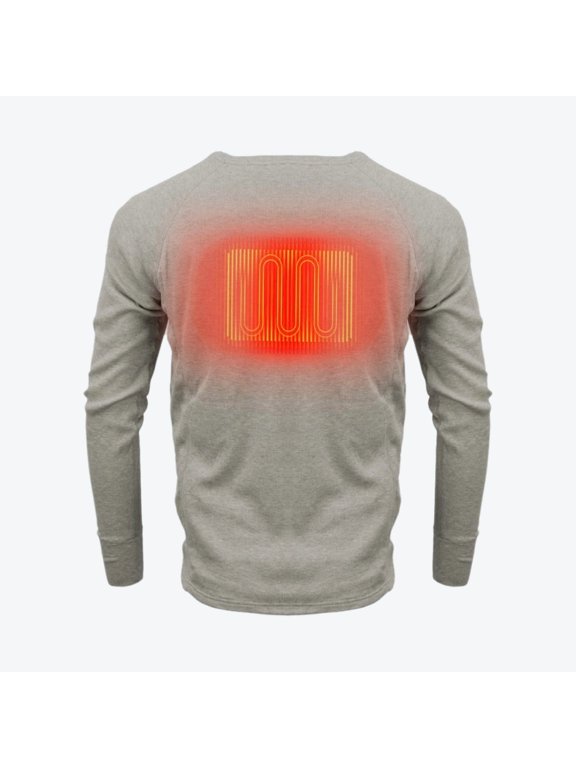 Thermick 2.0 Heated Base Layer Shirt for Men, Multi-Zone Heating, Sweatsheer Mesh Liner, Rib-Knit Cuffs