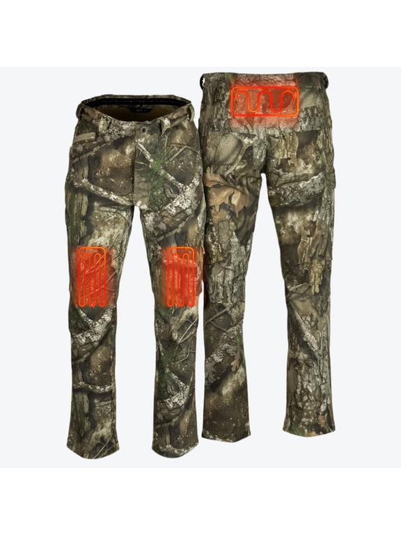 APX Heated Hunting Pant, 3 Heat Zones, Bluetooth Control, 7.4V 4000mAh Battery, Realtree APX, 42/32