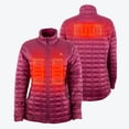 thumbnail image 1 of Mobile Warming Backcountry Heated Jacket for Women, PrimaLoft Insulated, USB-C Battery, Bluetooth, Burgundy, Medium, 1 of 3