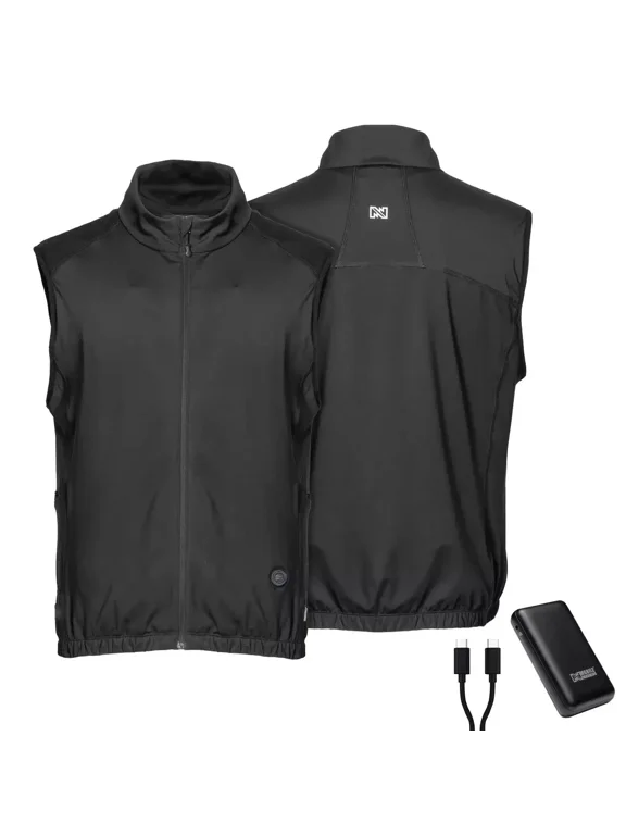 Battery Powered Heated Vest Unisex Heat up to 16 Hours, Large