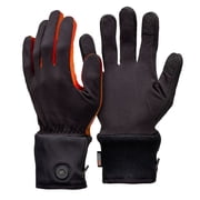 Mobile Warming Heated Glove Liners for Men and Women, Heat Coils on Fingers and Thumb, 4-Way Stretch, Touchscreen Fingertips