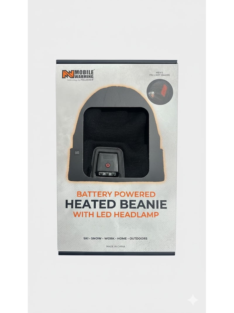 Mobile Warming - Heated Beanie with LED Headlamp ?Mobile Warming Heated LED Beanie $29.99 Stay cozy and  main image 4