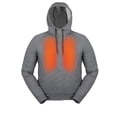 thumbnail image 1 of Mobile Warming Men's Heated Phase Hoodie Grey Size 3X-Large, 1 of 5