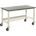 thumbnail image 1 of Mobile Workbench - Stainless Steel - Tan, 1 of 1