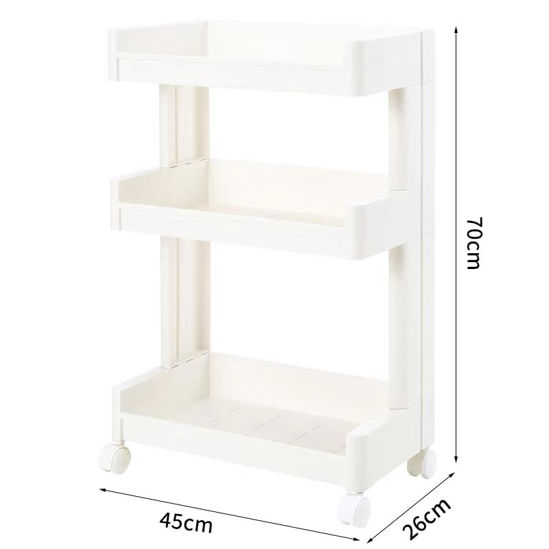 Mobile beauty salon dedicated small cart for nail art  eyelash extensions  kitchen  bathroom  dormitory  snack storage.