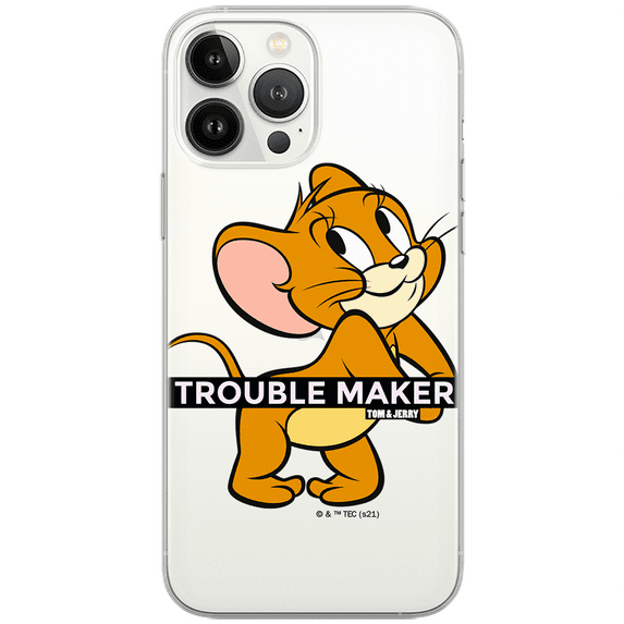 Mobile phone case for Apple IPHONE 11 PRO MAX original and officially Licensed Tom & Jerry pattern Tom and Jerry 012 optimally adapted to the shape of the mobile phone, partially transparent