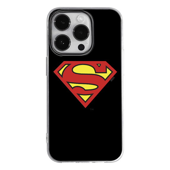 Mobile phone case for Apple IPHONE 12 / 12 PRO original and officially Licensed DC pattern Superman 002 optimally adapted to the shape of the mobile phone, case made of TPU