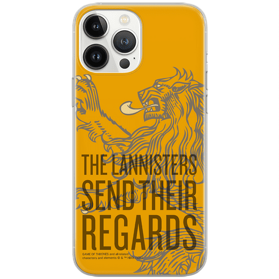Mobile phone case for Apple IPHONE 13 MINI original and officially Licensed Game of Thrones pattern Game of Thrones 014 optimally adapted to the shape of the mobile phone, case made of TPU