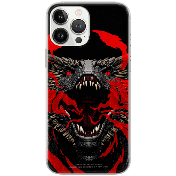 Mobile phone case for Apple IPHONE 14 PRO original and officially Licensed Game of Thrones pattern Game of Thrones 004 optimally adapted to the shape of the mobile phone, case made of TPU