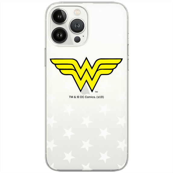 Mobile phone case for Apple IPHONE 14 original and officially Licensed DC pattern Wonder Woman 006 optimally adapted to the shape of the mobile phone, partially transparent