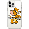 thumbnail image 1 of Mobile phone case for Apple IPHONE 15 PRO original and officially Licensed Tom & Jerry pattern Tom and Jerry 012 optimally adapted to the shape of the mobile phone, partially transparent, 1 of 5