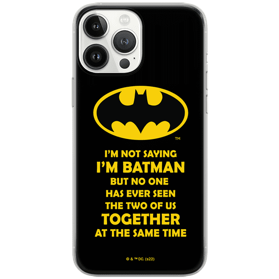 Mobile phone case for Apple IPHONE X/ XS original and officially Licensed DC pattern Batman 053 optimally adapted to the shape of the mobile phone, case made of TPU