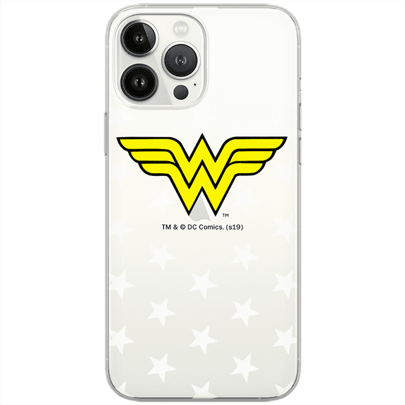 Mobile phone case for SAMSUNG S23 PLUS original and officially Licensed DC pattern Wonder Woman 006 optimally adapted to the shape of the mobile phone, partially transparent