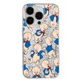 thumbnail image 1 of Mobile phone case with glitter overflow effect for Apple IPHONE 15 Pro Max original and officially Licensed Looney Tunes pattern Porky Pig 001 optimally adapted to the shape of the mobile phone, 1 of 5