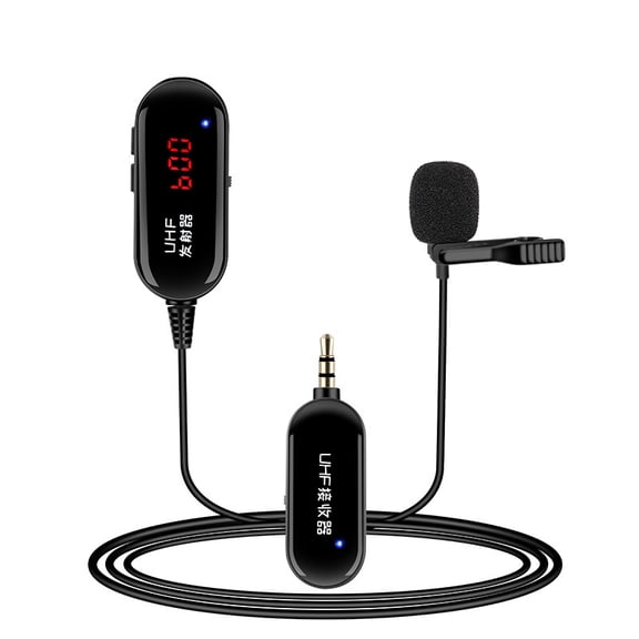 Mobile phone, computer, live broadcast, sound card, DSLR camera, recording, noise reduction, outdoor interview, lapel microphone, microphone,black-Clip-on microphone