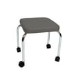 thumbnail image 1 of Mobile treatment (physical therapy) stool, square top, gray, 1 of 3