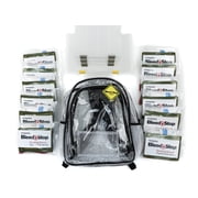 MobileAid  Clear-View  BleedStop High-Capacity Backpack Kit with 12 Bleeding Control Throw Packs