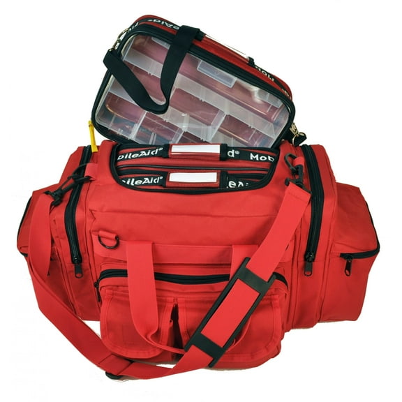 MobileAid Pro300 Flash-Response Modular Trauma First Aid Bag