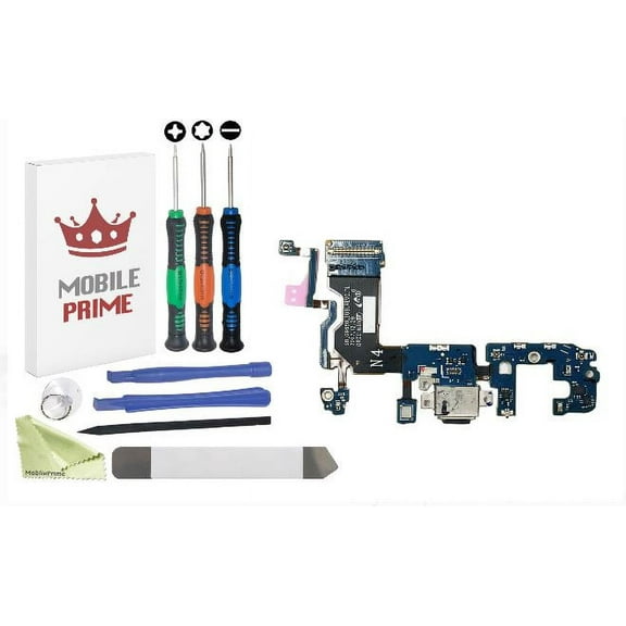 MobilePrime Charging Charger Port Complete Professional Repair Kit Compatible with Tools for Samsung S9 Plus G965U