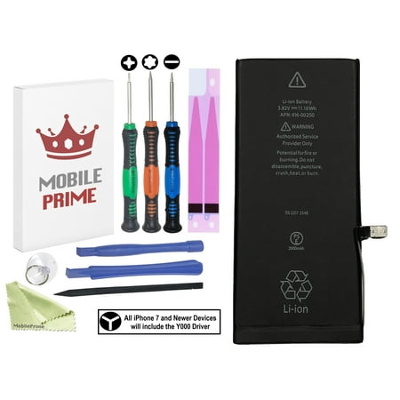 MobilePrime Replacement Internal Li-ion Battery Kit 2900 mAh with Pro-Series Compatible for i-Phone 7 Plus A1661, A1784, A1785