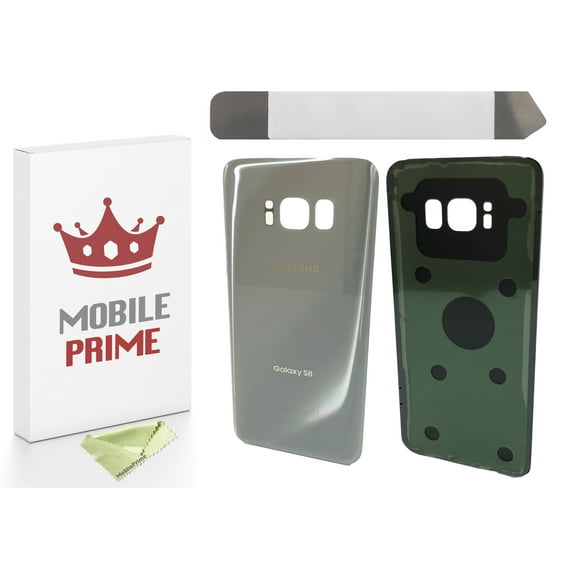MobilePrime Silver Back Cover Complete Professional Repair Kit Compatible with Tools for Samsung Galaxy S8