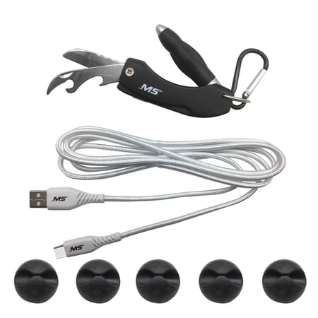 MobileSpec 6ft USB-C(TM) to USB Multi-Tool Wht