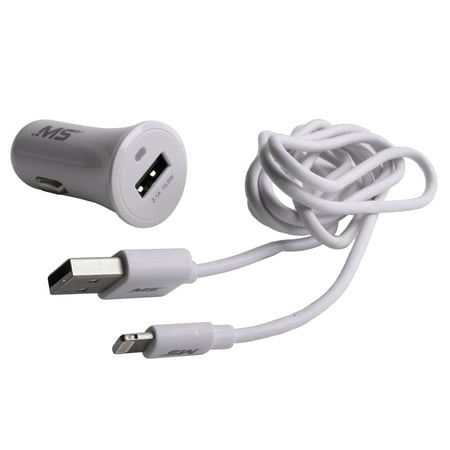 MobileSpec Car Charging Kit White