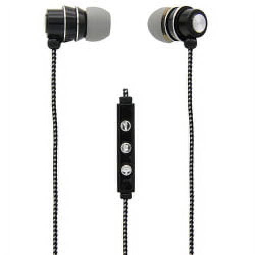 Deluxe stereo earbuds with microphone hot sale