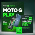 thumbnail image 1 of MobileX Moto G Play 2024, Unlocked Android Smartphone, 64GB, Blue - SIM Card Starter Pack Included, 1 of 7