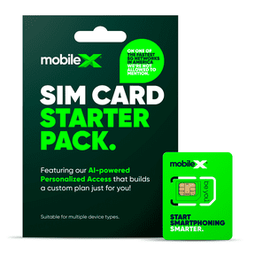 MobileX SIM Card Starter Kit - Prepaid XL