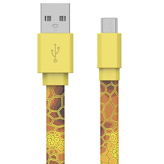 MobileSpec MBSSP21M Micro Charging Cable USB for Android Micro to USB-A 4 ft. Animal Reptile Print Charging Cord