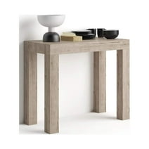 Mobili Fiver, First, Extendable Console Table, Oak, Made In Italy