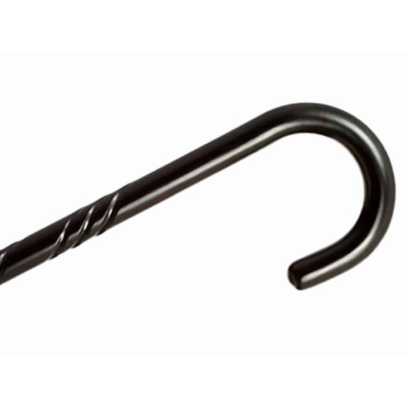 Alex Orthopedic Spiral Wood Cane with Tourist Handle in Black Stain - Stylish Walking Stick with Spiral Design for Men, Women and Seniors - One Size Fits All