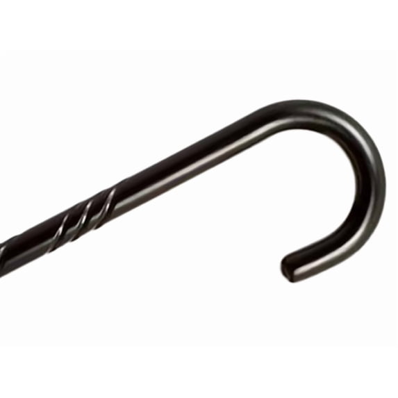 Alex Orthopedic Spiral Wood Cane with Tourist Handle in Black Stain - Stylish Walking Stick with Spiral Design for Men, Women and Seniors - One Size Fits All