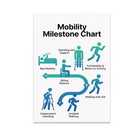 Mobility Milestone Chart - Physical Therapy Enthusiast - 13x19 Poster Print
