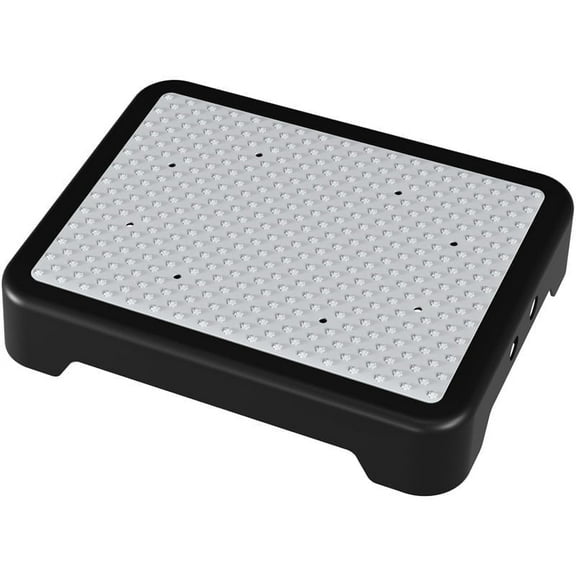 Mobility One Step Stool, Heavy Duty Indoor Outdoor Non-Slip Small Step Platform Assistive Device for Adult Elderly, Standing Support and Step Riser for Car, Bed, Door, Stair, Bathroom, Black-Gray