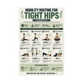 Mobility Routine Tight Hips Guide Daily Exercises Poster - Walmart.com