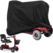 Mobility Scooter Cover, 55inch Wheelchair Cover Waterproof for 3&4 Wheels Electric Mobility Scooter Accessories Outdoor-55"L x 26"W x 36"H