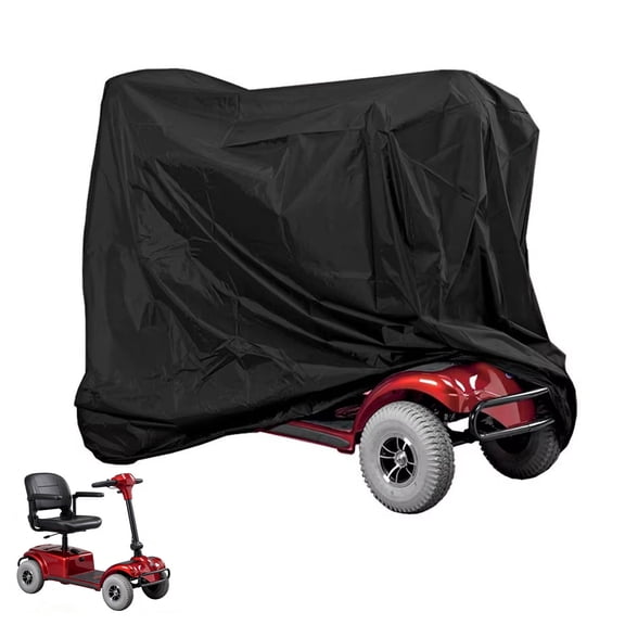 Mobility Scooter Cover, Waterproof Mobility Scooter Storage Cover Scooter Weather Cover Protect from Dust Dirt Snow Rain Sun Rays, 55"x 26" x 36"