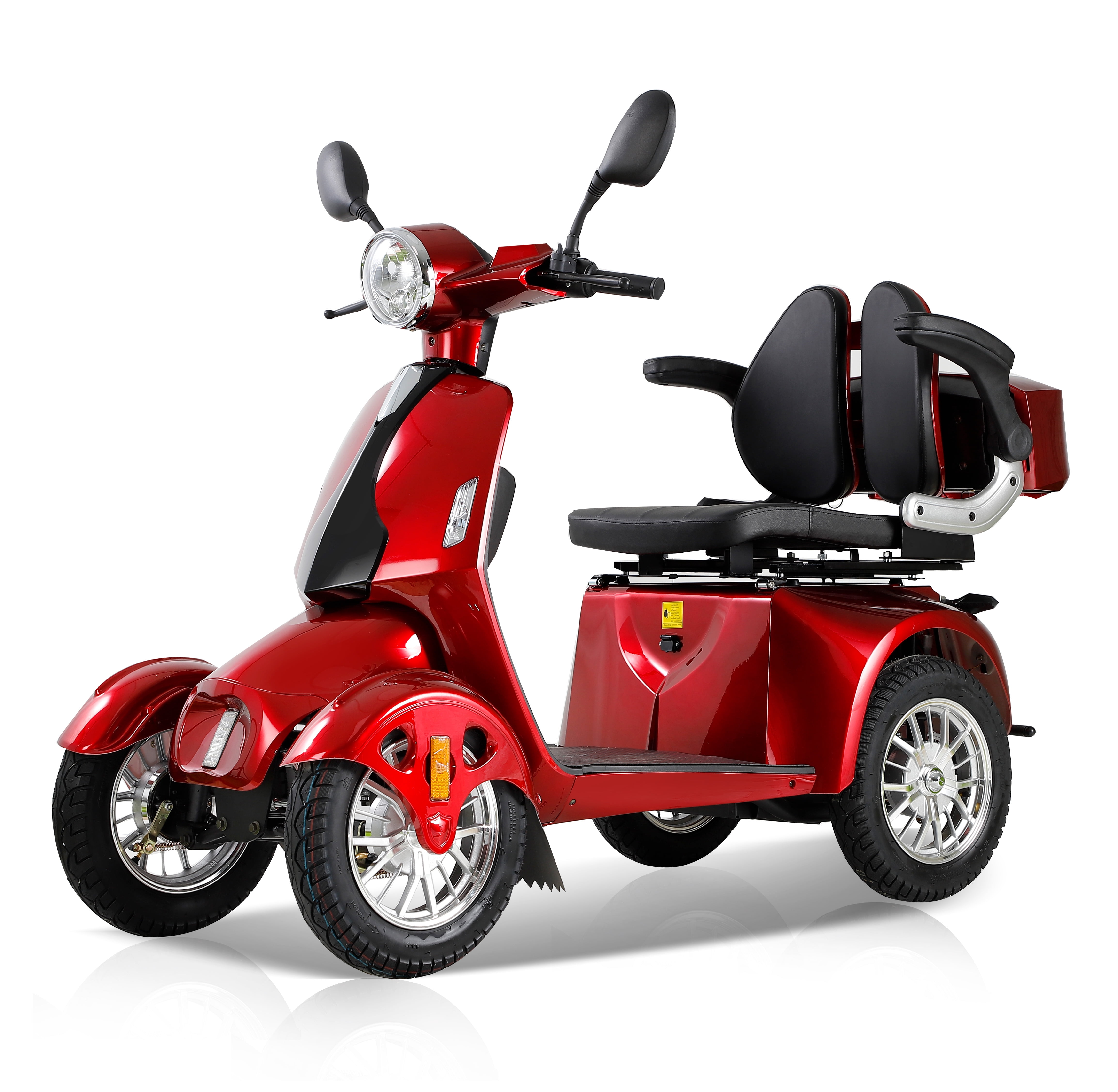 Mobility Scooter Fastest Mobility Scooter With Four Wheels For Adults & Seniors, Red 800W