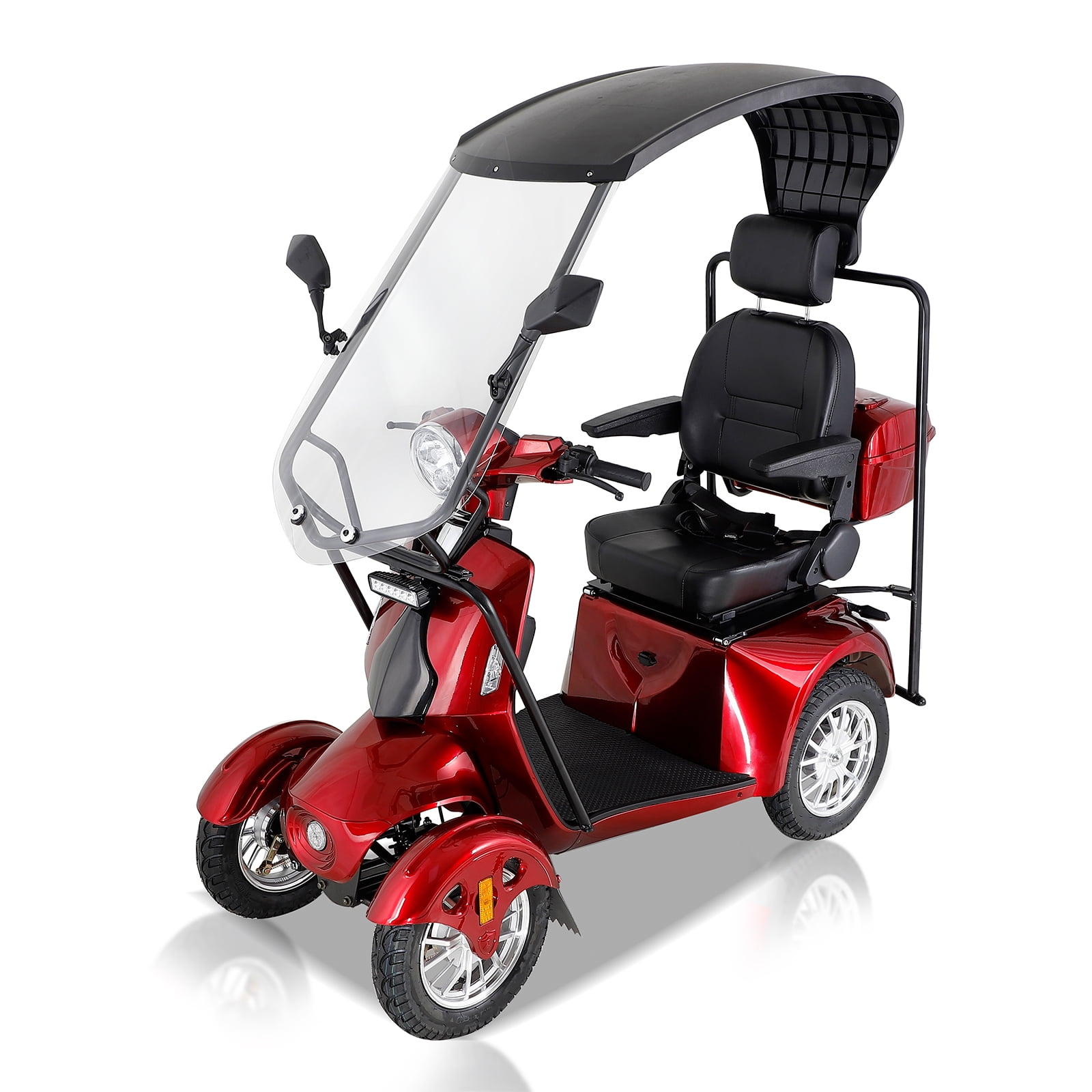 Mobility Scooter Fastest Mobility Scooter With Four Wheels For Adults And Seniors Red 8013