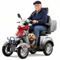 thumbnail image 1 of Mobility Scooter for Seniors & Adults,500lbs Capacity,Heavy Duty 4 Wheel Electric Scooter,800W Motor,31 Miles,Speed Adjustable,Full Accessories(Silver), 1 of 10
