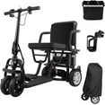 thumbnail image 1 of Mujocooker Dual Front Wheel Mobility Scooter for Adults & Seniors, Lightweight Foldable Travel Scooter with 12AH Battery, 25 Miles Long Range, 1 of 9