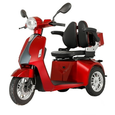 Mobility Scooters For Senior, 3 Wheels 3 Speeds Electric Powered Chargeable Device For Travel, Electric Power Mobile Wheelchair With Adjustable Seat