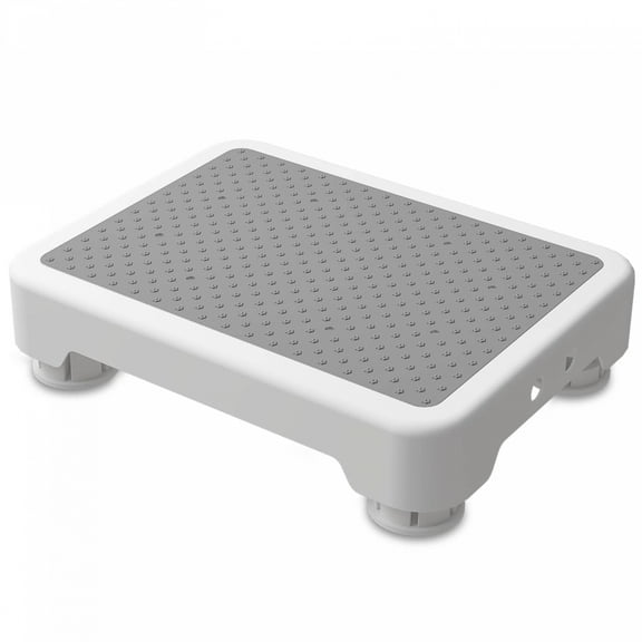 Mobility Step Stool, 600Lbs Capacity Anti-Slip - For Adults & Seniors, Indoor/Outdoor Use in Bathroom, Kitchen, Office, Bedroom & Dormitory (With Storage)
