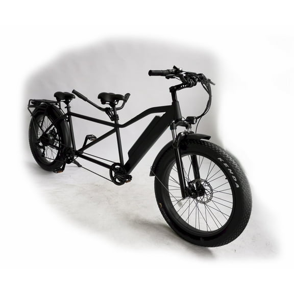 Mobility4less 26" Electric Fat Tire Tandem Bicycle, 750W