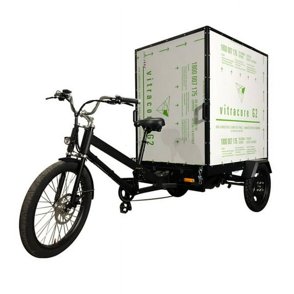 MobilityScooTrike.com 24x 2.5" Front 14 x 2.75 Rear Electric Box Cargo Trike